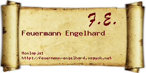 Feuermann Engelhard névjegykártya