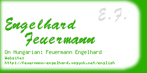 engelhard feuermann business card